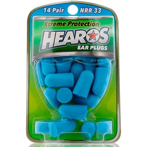 Hearos HEAROS Xtreme Ear plugs - Best In Class Noise Cancelling Disposable Foam Earplugs With NRR 33 Hearing Protection, 14 pairs