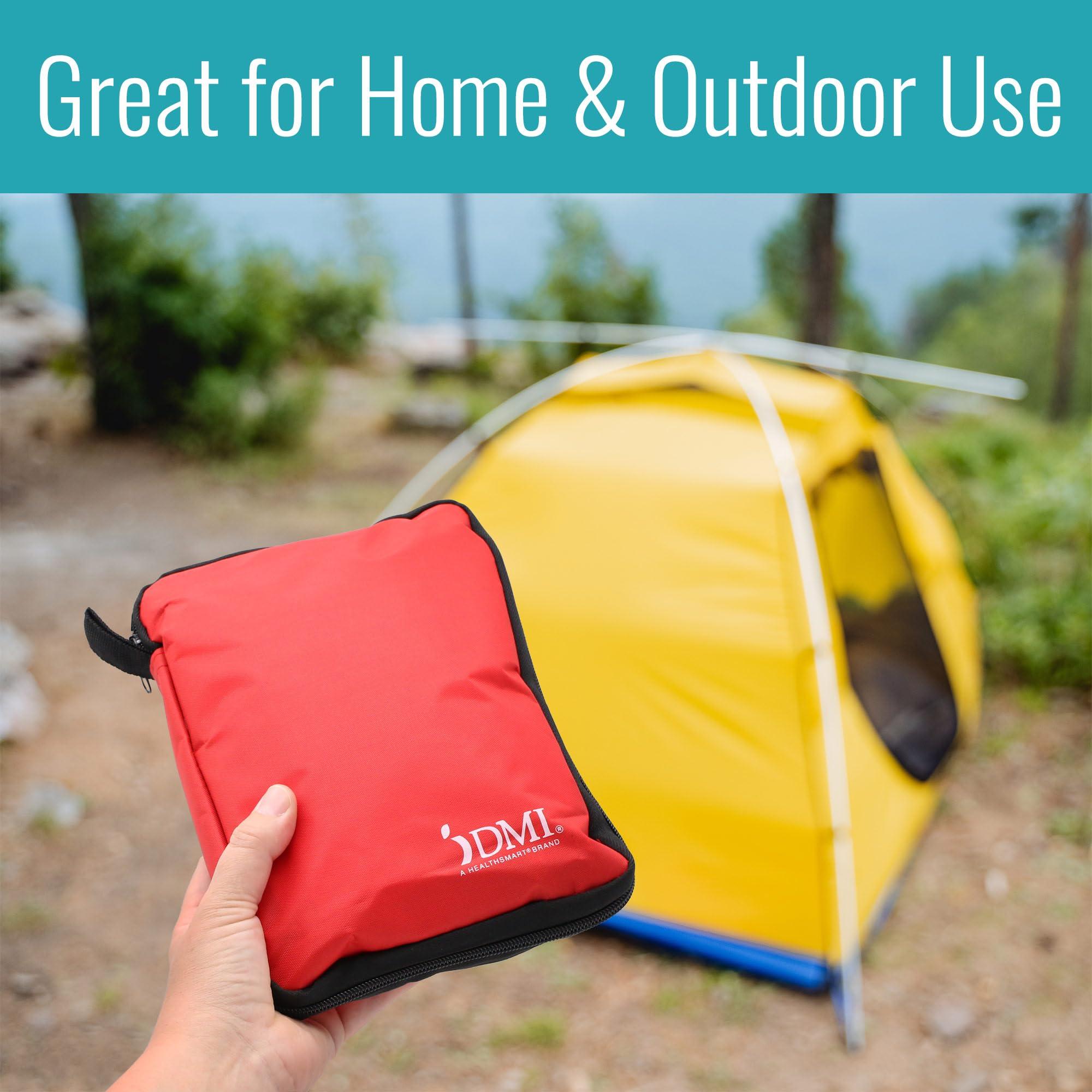 DMI DMI 298-Piece Complete Emergency First Aid Kit, Treats Pain, Swelling, Cuts, Scrapes & Burns, Complete First Aid Guide Included, Clear Pocket Organization, Durable Zippered Travel Bag