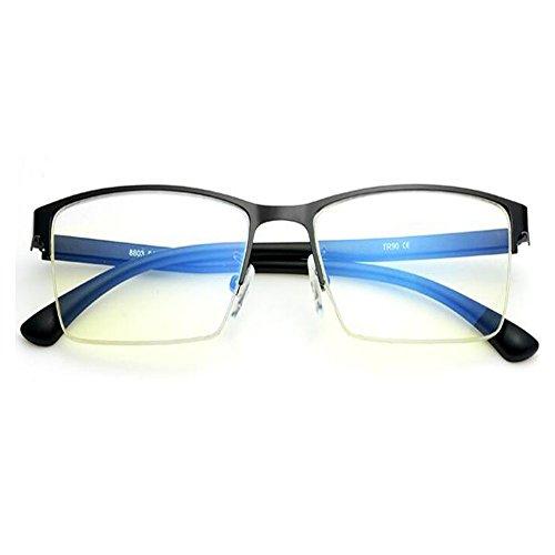 Huicai Huicai Unisex Glasses Filter Blue Light UV400 Semi-rimless Retro Computer Metal Frame glasses