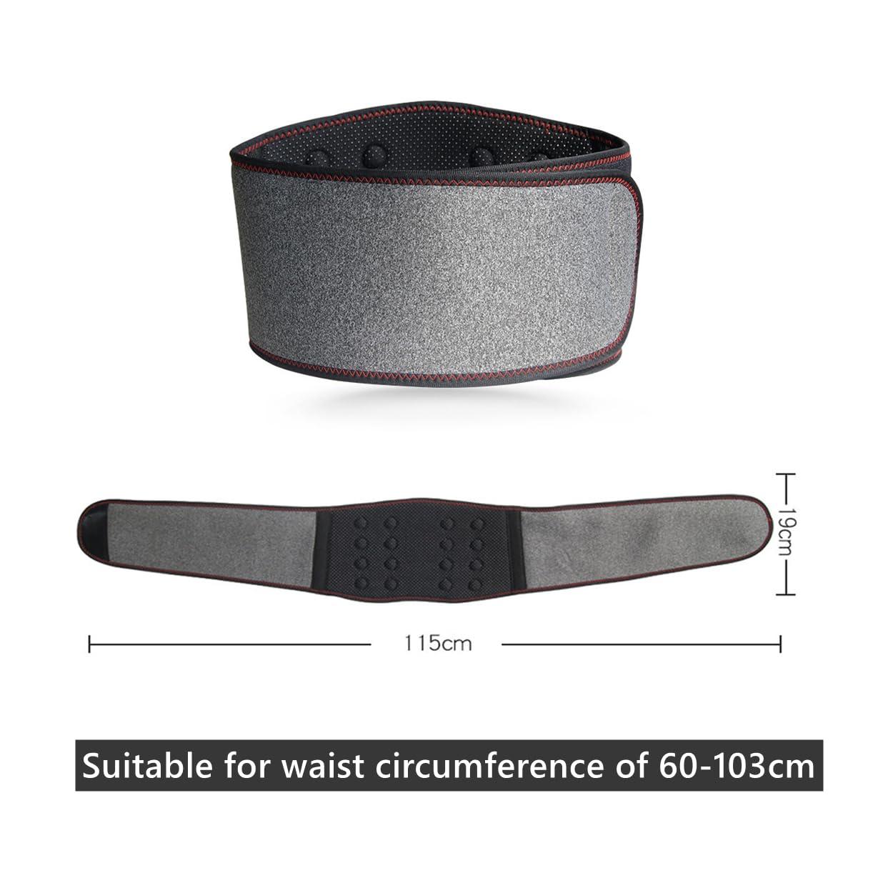 HKSICHENGKEJI Heating Lower Back Brace Cordless Back Support Belt for Pain Relief Heated Waist Belt Wrap with Heating Pad Adjustable Lumbar Support for Men Women Waist Protection Herniated Disc Scoliosis Sciatica