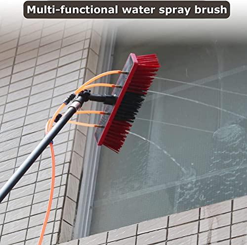 KDLK Water Fed Pole Kit,Water Fed Brush Water Fed Pole Kit, Window Washing Set Equipment Telescopic Extension Pole Cleaning Kit for Window Cleaning, Photovoltaic Panel Cleaning, Trucks (Size : 12FT/3.6M)