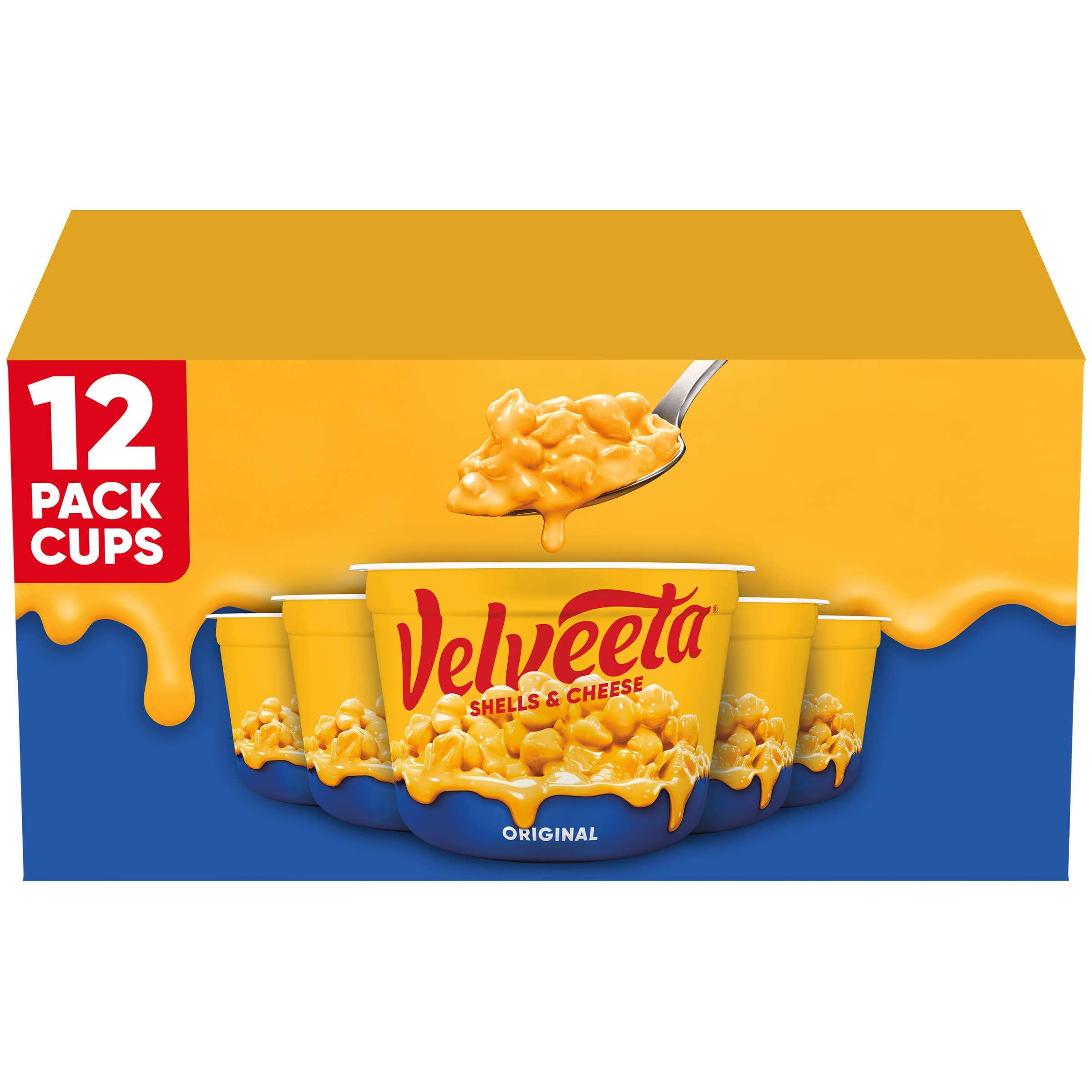 Velveeta Velveeta Original Easy Mac Shells and Cheese (12 Microwaveable Cups)