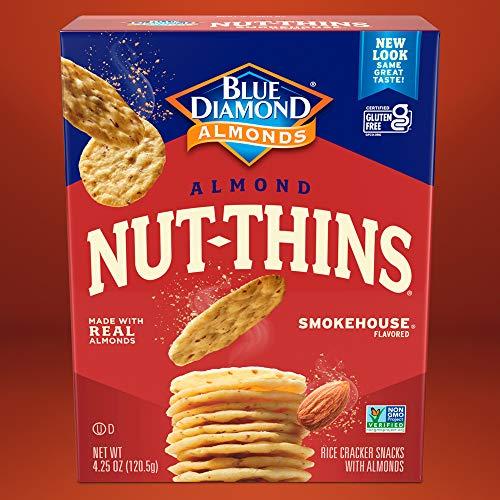 Blue Diamond Almonds Blue Diamond Almonds Nut Thin Crackers Crisps, Smokehouse, 4.25 Oz