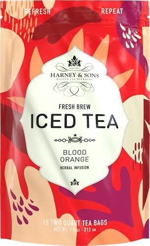 Harney & Sons Harney & Sons Blood Orange Fresh Brew Iced Tea | 15ct, Brews up to 30 quarts of Iced Tea