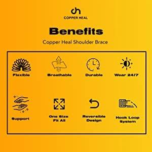 COPPER HEAL COPPER HEAL CALF Copper Compression SLEEVES (1 PAIR) For Exercise Sport Recovery - Calf Muscle Strains Shin Splints Leg