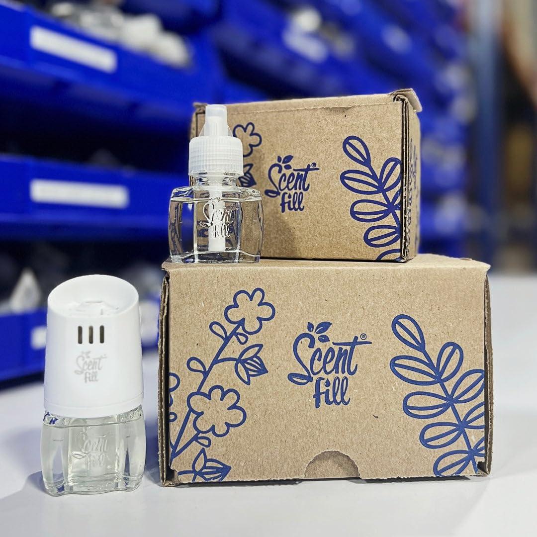 Scent Fill Scent Fill 100% Natural Patchouli Spa Plug in Air Freshener, Scented Oil Refills, 3 Refills