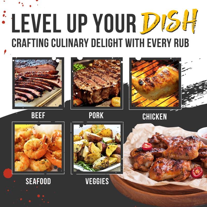 Lane's Lane\'s Signature BBQ Seasoning Rub, All-Natural BBQ Seasonings and Rubs, Perfect for Beef, Meat, Chicken & Pork Rub Seasoning, Made in USA, 12.2 Oz