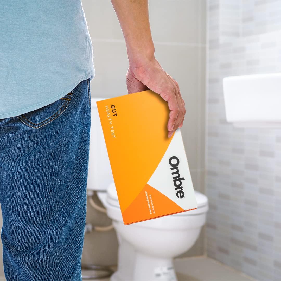 Ombre Ombre Gut Health Test Kit - Probiotic Recommender at Home Test for Women & Men - Detailed Custom Gut Microbiome Analysis for Digestive, Immune and Mental Health with Food Suggestions