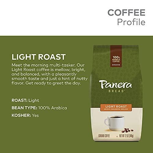 Panera Panera Light Roast, Ground Coffee, 100 percent Arabica Coffee, Bagged 12oz.
