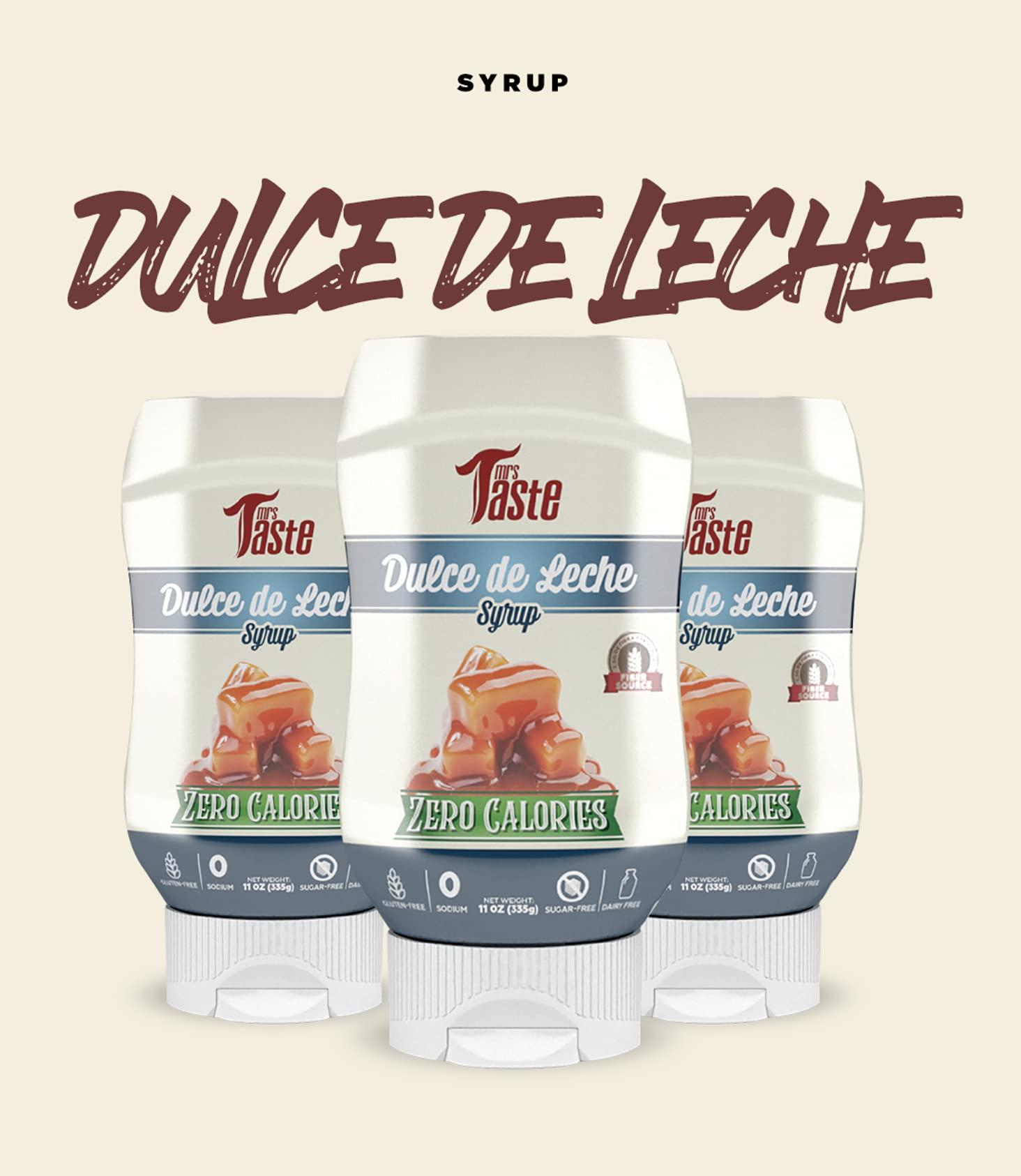Mrs Taste Mrs Taste Sugar Free Dulce de Leche, Zero Calories, Zero Sodium, Zero Sugar, High Fiber, Keto Friendly, Paleo Friendly, Condiments and Sauces (11 oz, Dulche de Leche)