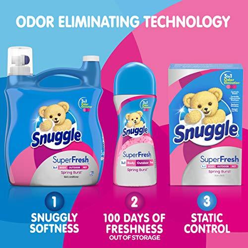 Snuggle Snuggle Plus Super Fresh Liquid Spring Burst Fabric Softener, 95 Fluid Ounce