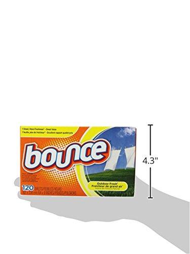 Bounce Bounce Dryer Sheets Laundry Fabric Softener, Outdoor Fresh Scent, 120 Count