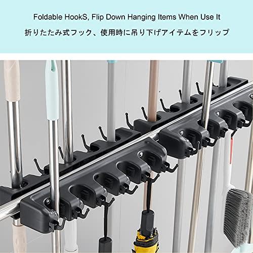 SCOOVY Racks Movable Commercial Stainless Steel Mop Rack,Mop and Broom holder,Floor Standing Mop Broom Holder Cleaning Tool Rack, Umbrella Stand,Schools,Factories,Hospitals,Garage,Home Organization Must Have