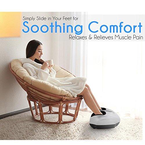 SereneLife SereneLife Vibration Foot Massager | Therapy for Heels, Toes and Ankles | for Pain Relief and Comfort |Heat Function and Different Intensity Levels, with Remote Control