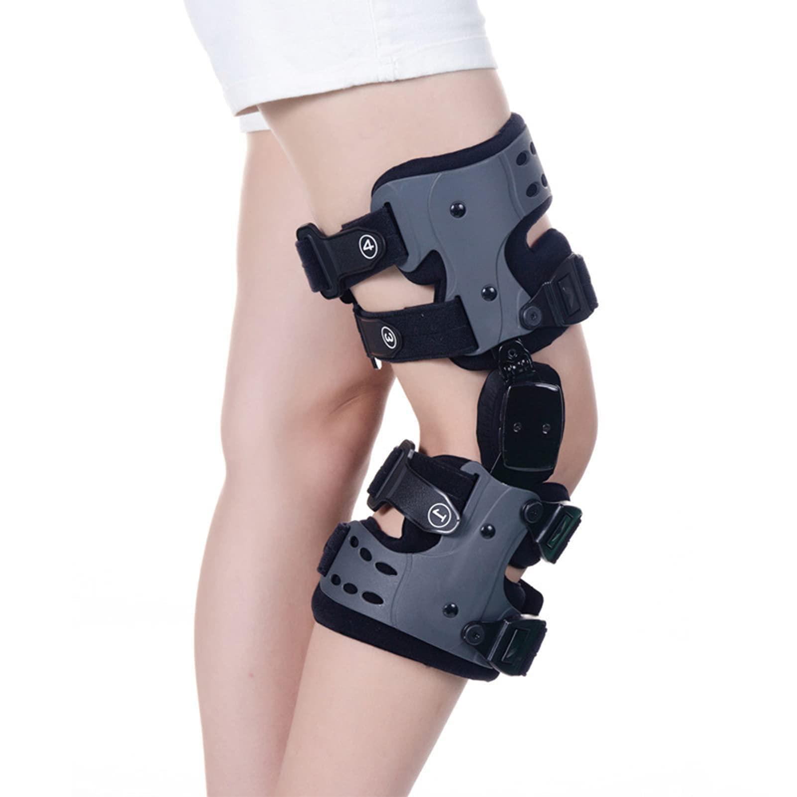 z92013831 Hinged Knee Brace, Adjustable Knee Support Recovery Immobilizer, Orthopedic Hinged Knee Brace, Knee Unloader Brace Meniscus, for Meniscus Tears and Sprains, Arthritis Pain 502