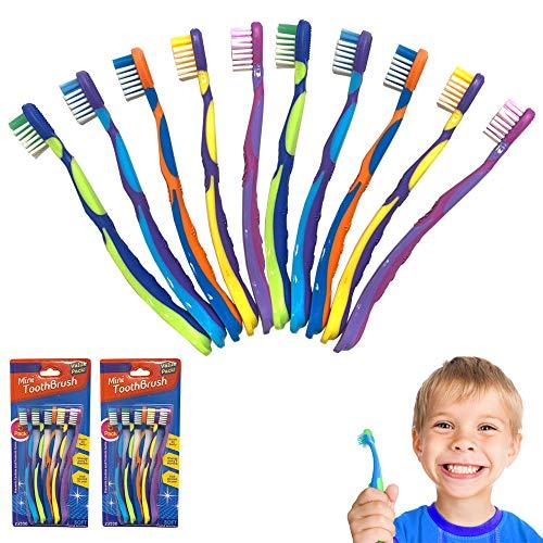 AllTopBargains 10 Pc Kids Toothbrush Toddler Oral Care Fun Cleaning Teeth Brush Soft Bristles