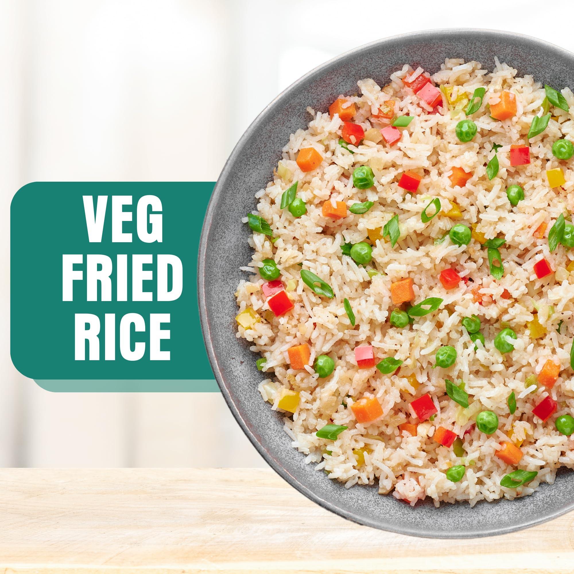 Eat Regal Eat Regal Veg Fried Rice Microwavable Rice Pack of 6, 8.8oz Instant Rice Ready in 90 Seconds - Dinner Sides | Vegetable Rice | Ready to Eat | Prepared Foods | Side Dish | Flavored Rice