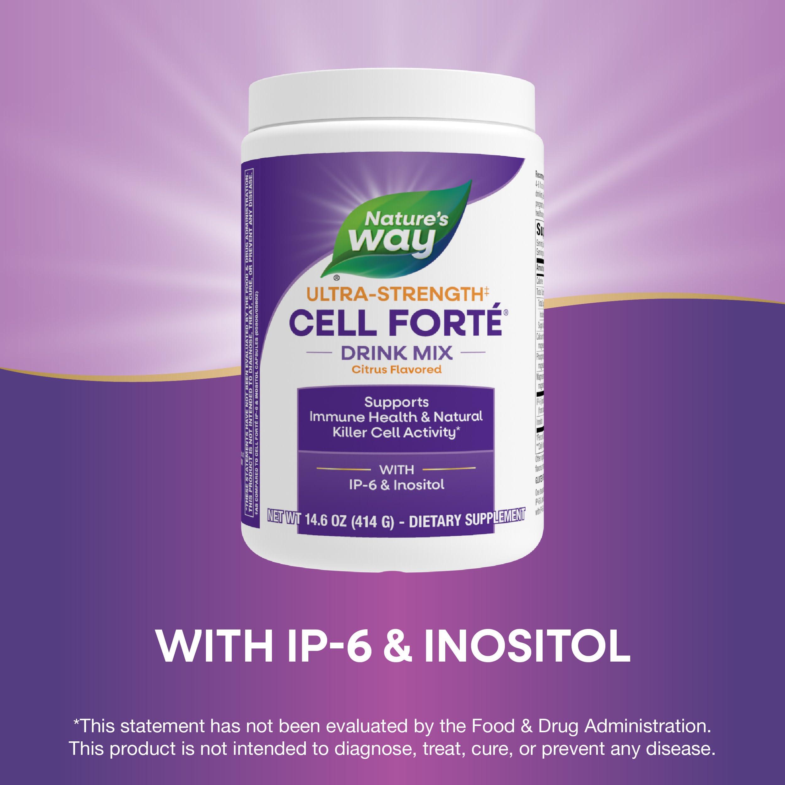 Nature's Way Nature\'s Way Cell Fort IP-6 & Inositol Ultra-Strength Powder Supplement, Immune Support*, Citrus Flavored, 14.6 Oz