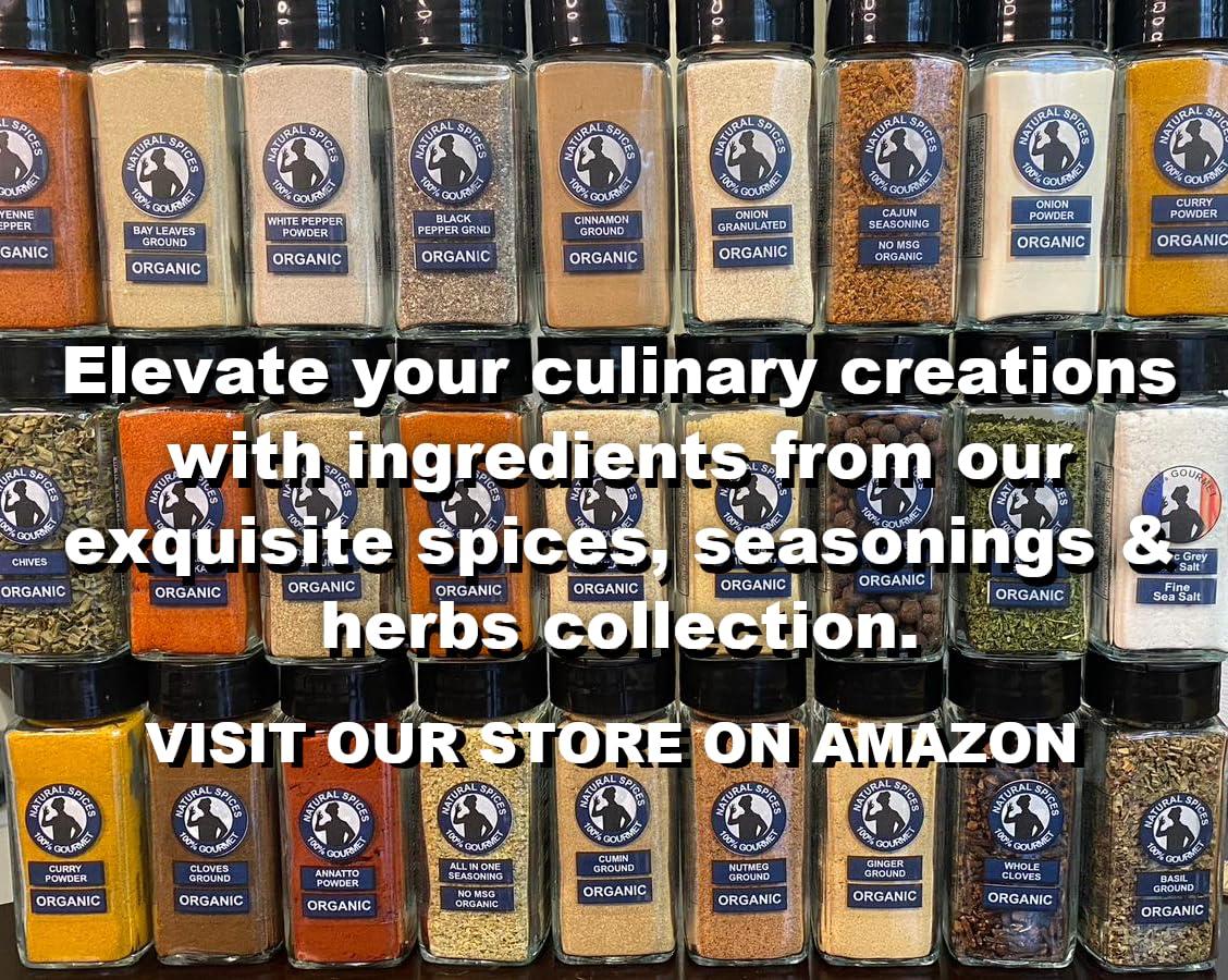 100% Gourmet Natural Chili Powder Seasoning, No-MSG, NO artificial colors or flavors