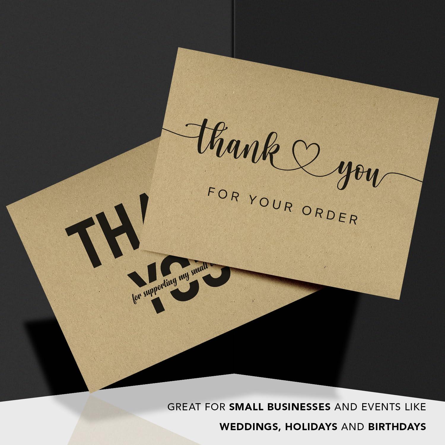 S Superfine Printing A6 Blank Grocer Brown Kraft Note Cards & Envelopes Heavy Flat Cards for Wedding and Birthday Invitations, Holiday Greetings, Postcards, All Occasions | 25 per Pack | NOT A Fold Over Card