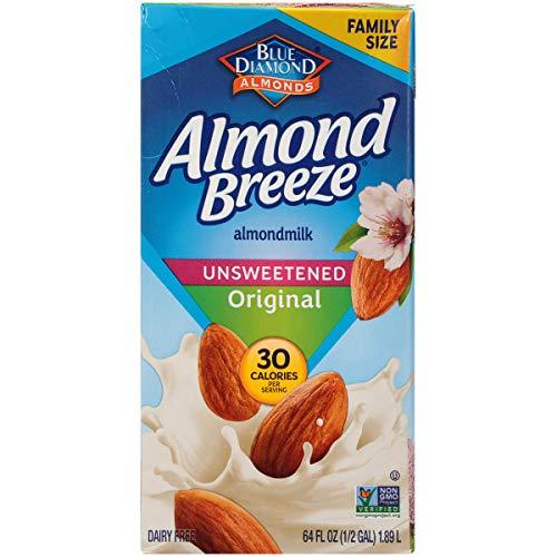 Blue Diamond Almonds Almond Breeze Dairy Free Almondmilk, Original, 64 Ounce (Pack of 8)