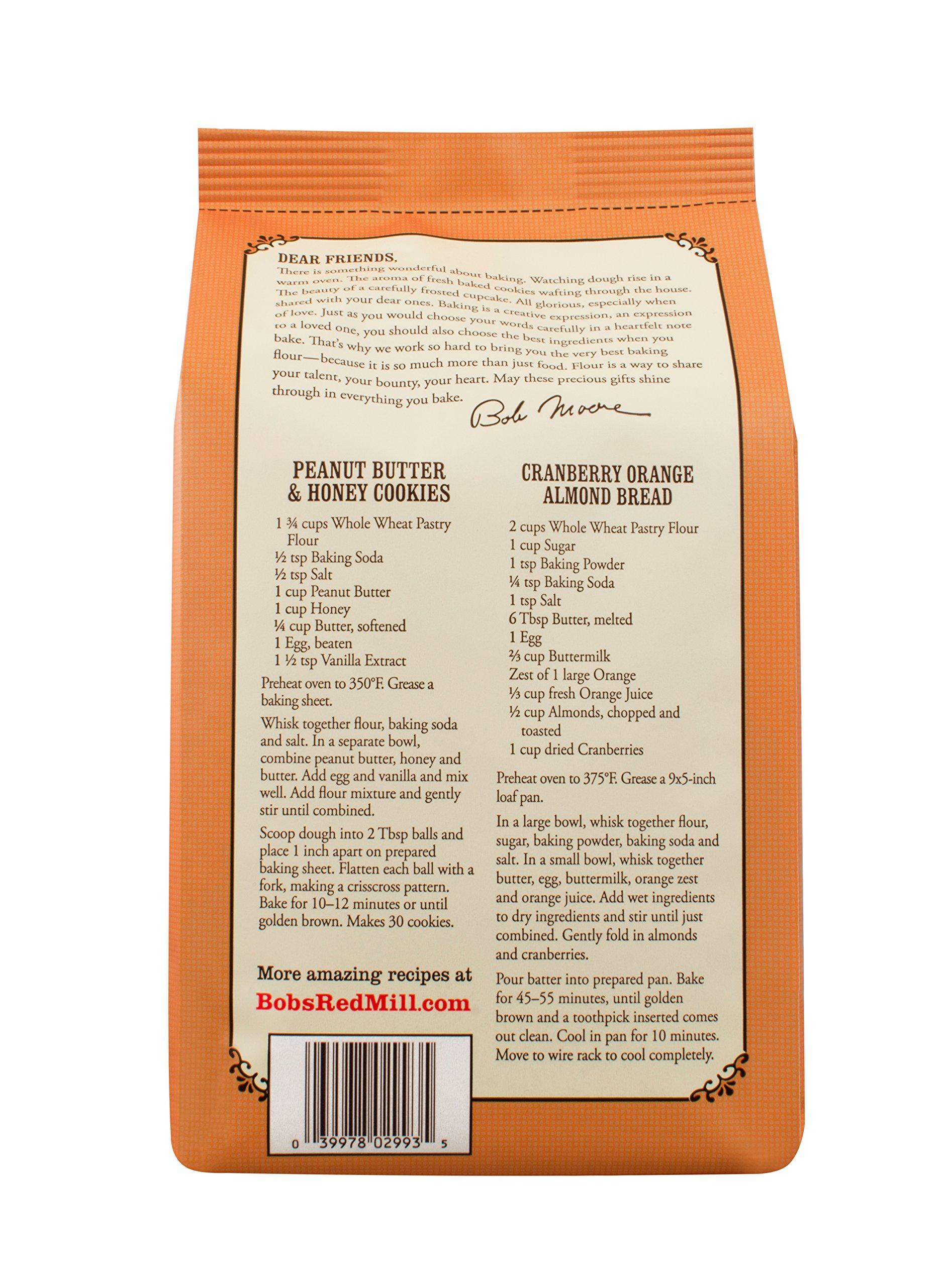 Bob's Red Mill Bob's Red Mill, Organic Pastry Flour, Whole Wheat, 5 lb