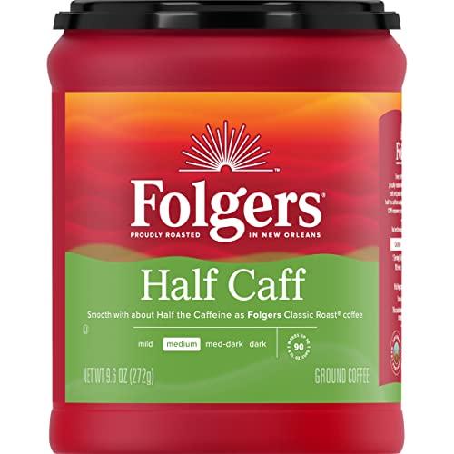 Folgers Folgers Half Caff Ground Coffee, Medium Roast, 9.6 Ounce