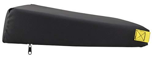 Secure Secure SWSC-1 High Density Wedge Wheelchair Seat Cushion with Safety Strap - Pressure Reducing Inner Foam Core Support with Non Slip Cover to Prevent Forward Sliding