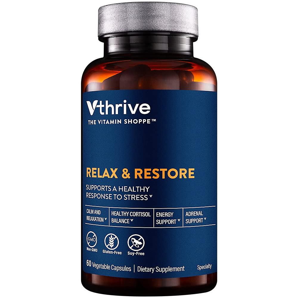 Vthrive Relax and Restore - Supports a Healthy Response to Stress (60 Vegetarian Capsules)