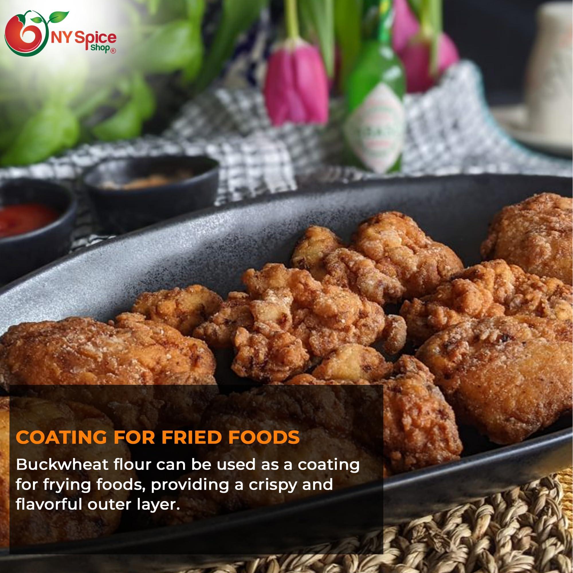 NY Spice Shop NY SPICE SHOP Buckwheat Flour - Kuttu Ka Atta - Finely Ground Raw Buckwheat Groats, Natural Fiber Source with High Protien Source, Diet Friendly 3 Pound