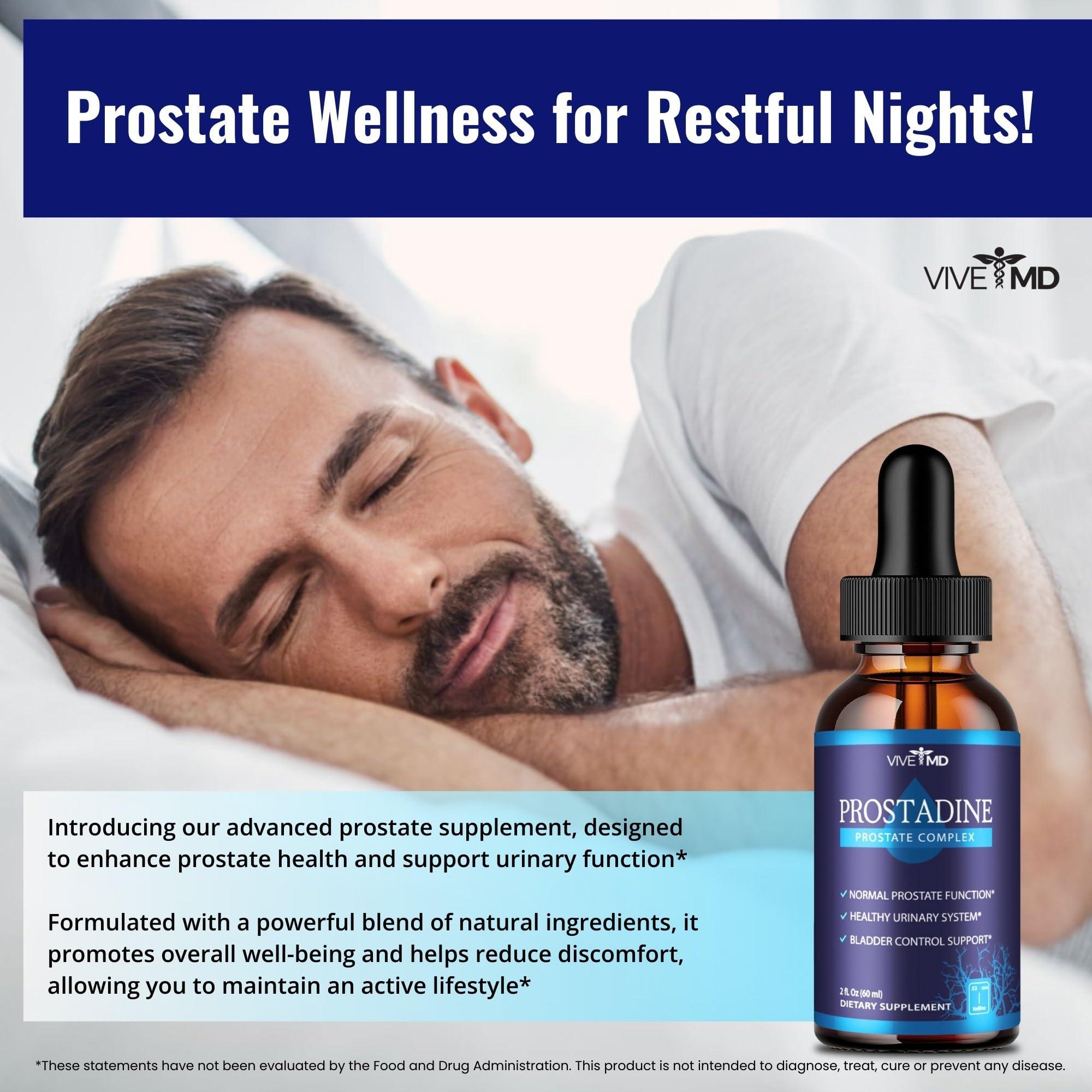 VIVE MD VIVE MD Prostadine Drops for Prostate Health, Bladder Urinating Issues - Prostadine Official Drop Formula - Extra Strength with Pomegranate - Prostadine Reviews (Package of 3)