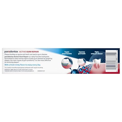 Parodontax Parodontax Active Gum Repair Toothpaste, Toothpaste To Help Reverse Signs Of Early Disease For Health, Fresh Mint Flavored - 3.4 Oz x 3