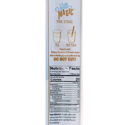 MILK MAGIC Milk Magic Cookies & Cream Milk Flavoring Straws, .18 oz, 4 count