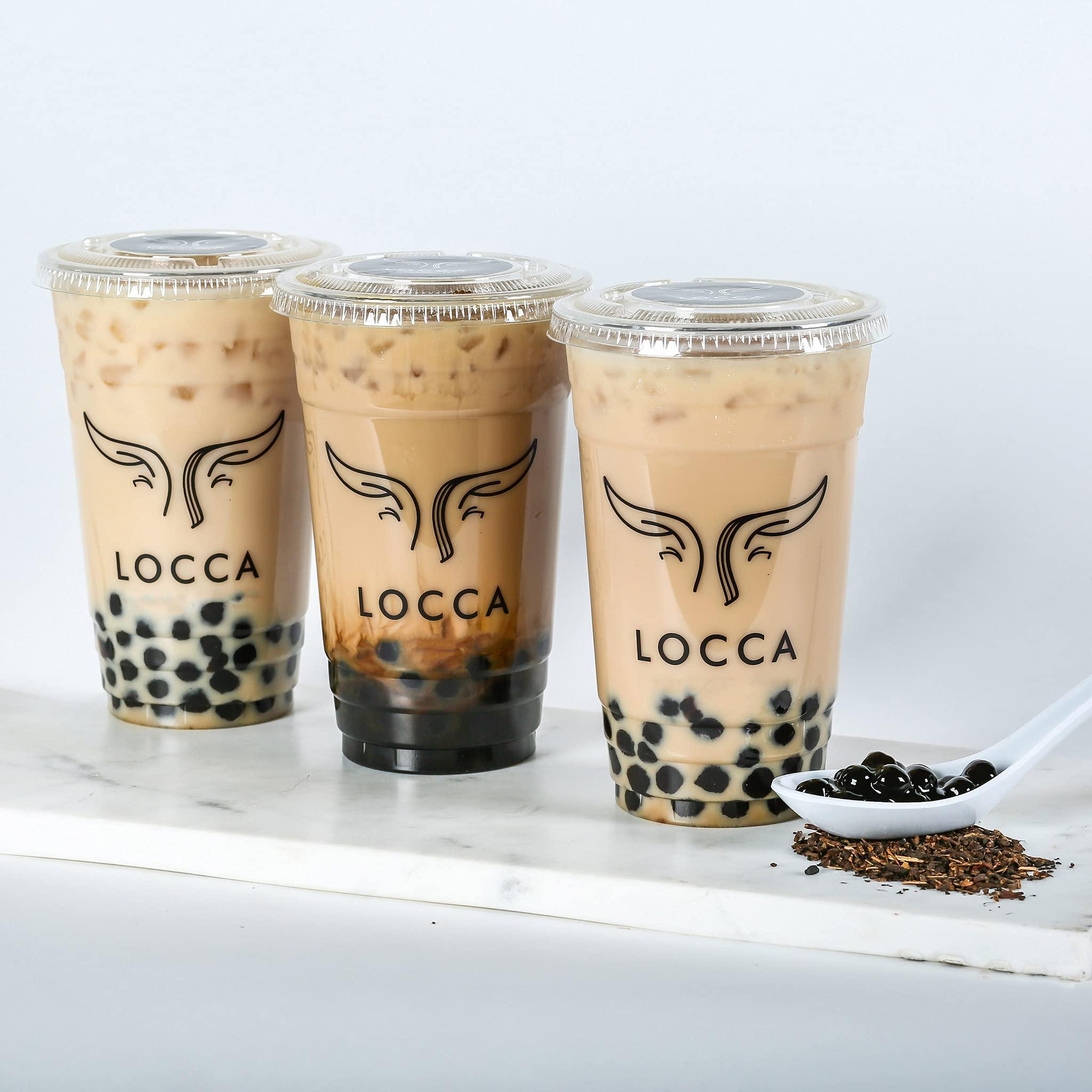 LOCCA Premium Boba Tea Kit | Locca Boba Party Kit | Bubble Tea Gift Kit | Boba Gift | 56+ Drinks | 7 Boba Flavors | Includes Tapioca Balls and Boba Straws | DIY Food Gift