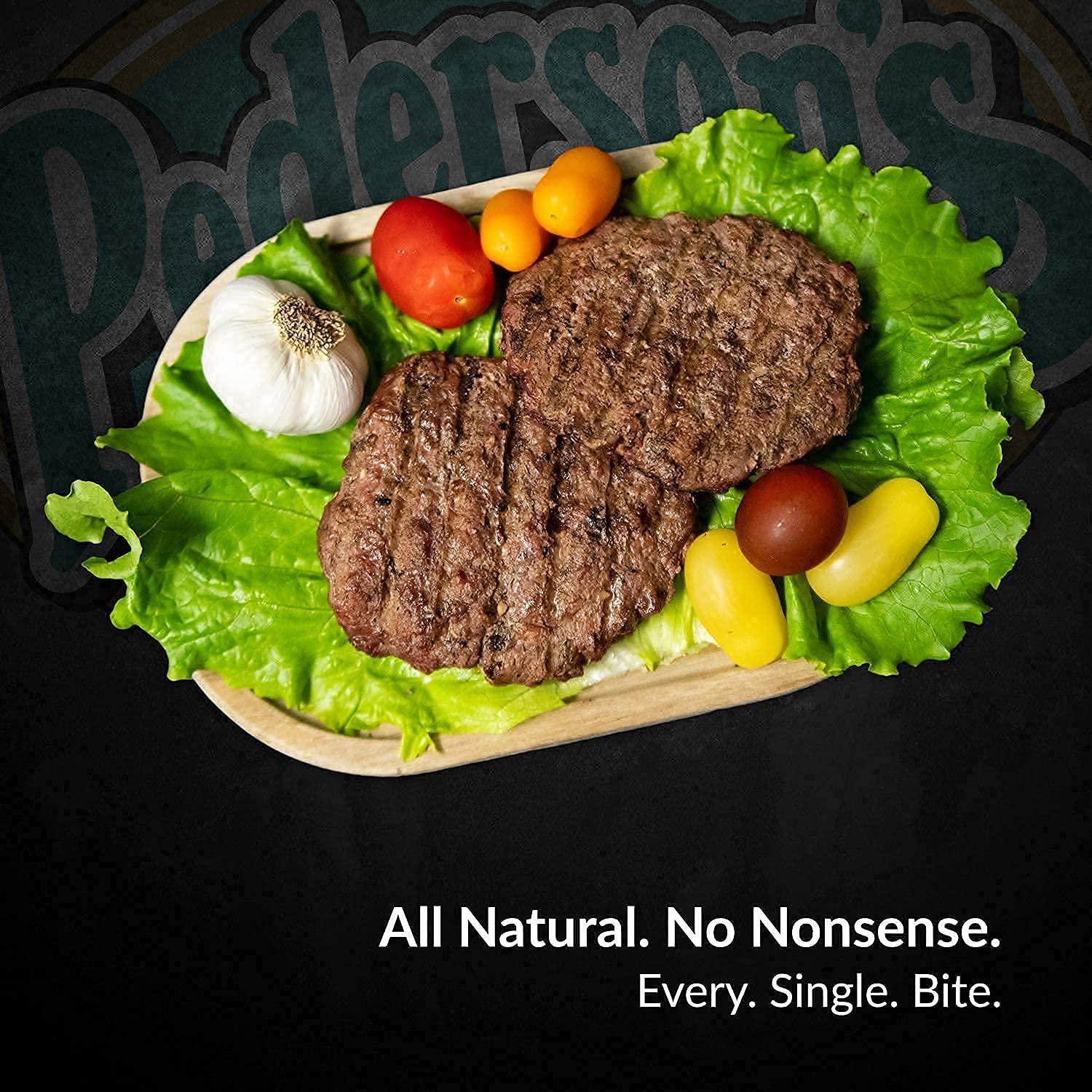 Pederson's Natural Farms Pederson\'s Farms, Organic 100% Grass Fed Ground Beef, Whole30 (3 Pack, Use/Freeze) 1lb ea - 85% Lean 15% Fat, Made in the USA