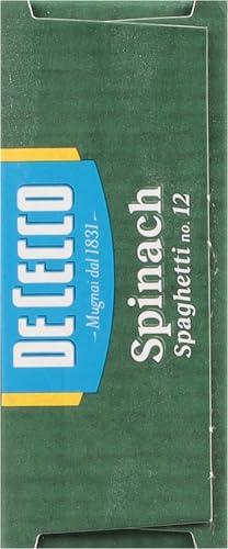De Cecco De Cecco Spinach Pasta, Spaghetti No.12, 12 oz