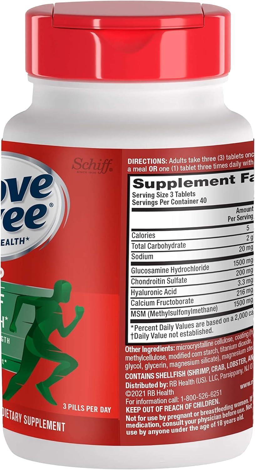Schiff Schiff Move Free Advanced Tablets Plus 1500mg MSM - 120 Coated Tablets, Pack of 3