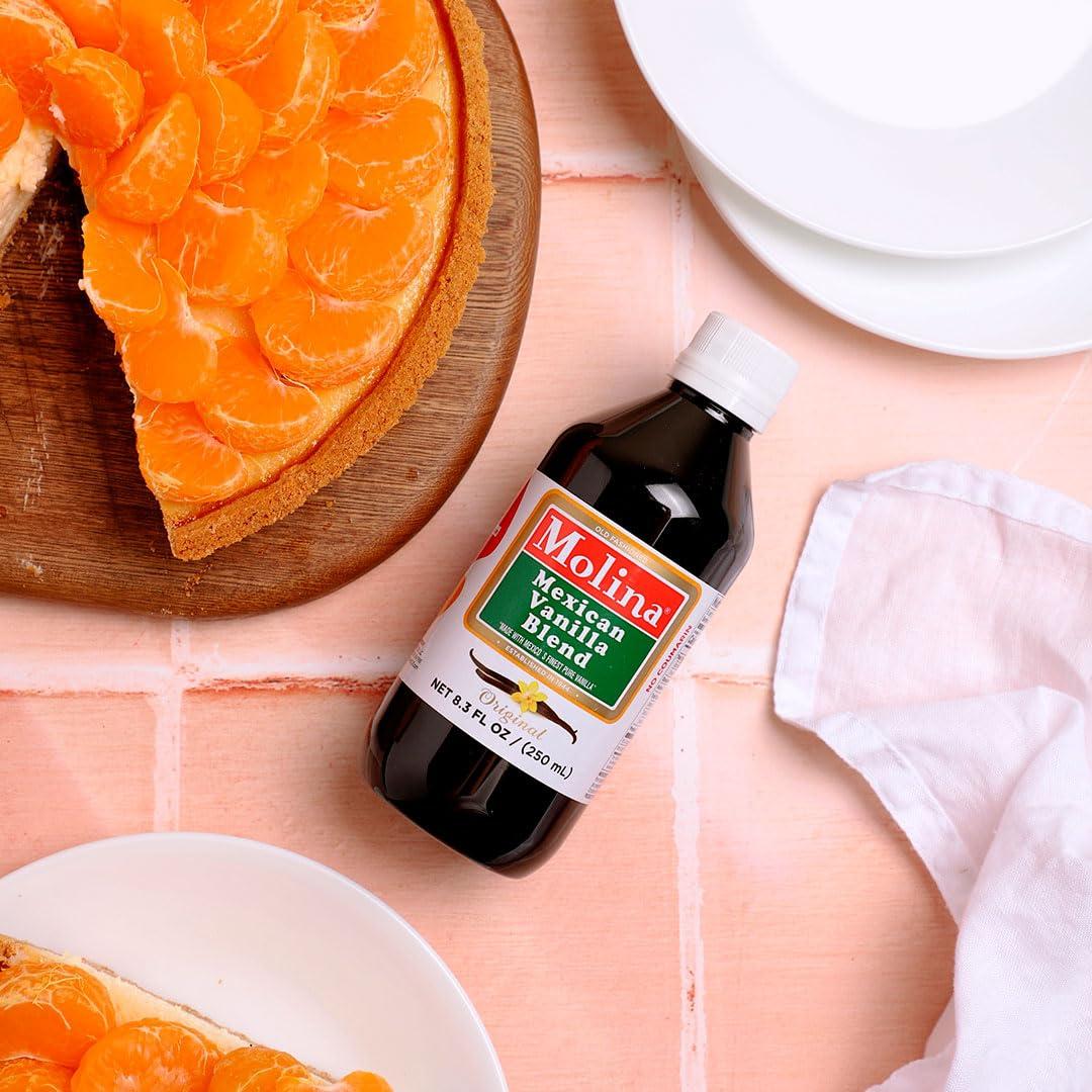 Molina Molina Mexican Vanilla Blend Extract - Original, 8.3 Fl Oz (Pack of 3)