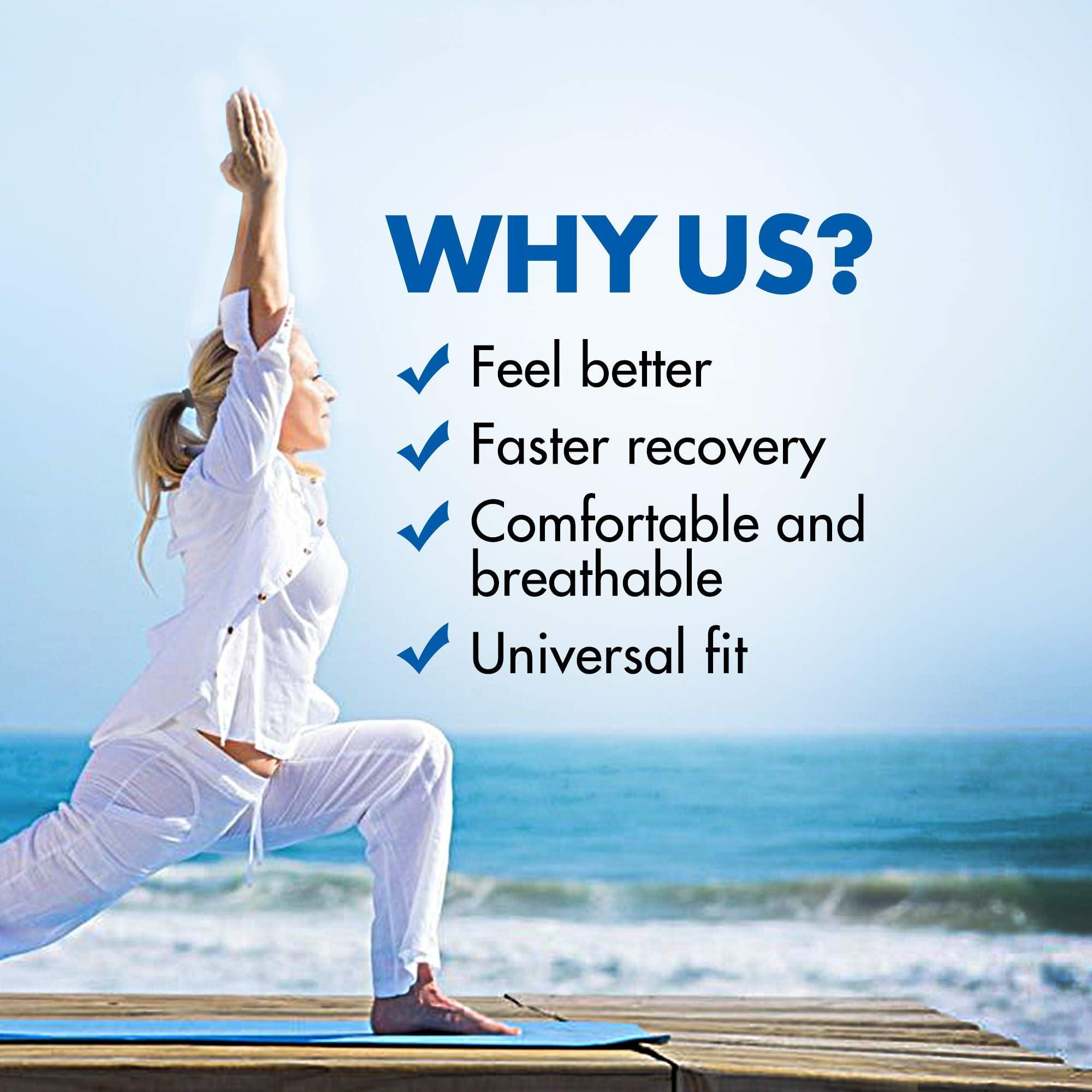 Action Tribex Action Tribex ATX Hip Brace for Sciatica Pain Relief Devices Adjustable Ortho Groin Compression Wrap, Hamstring & Thigh Brace for Women & Men Support for Sciatica Pain Relief Brace (M-L (Left/Right Leg))