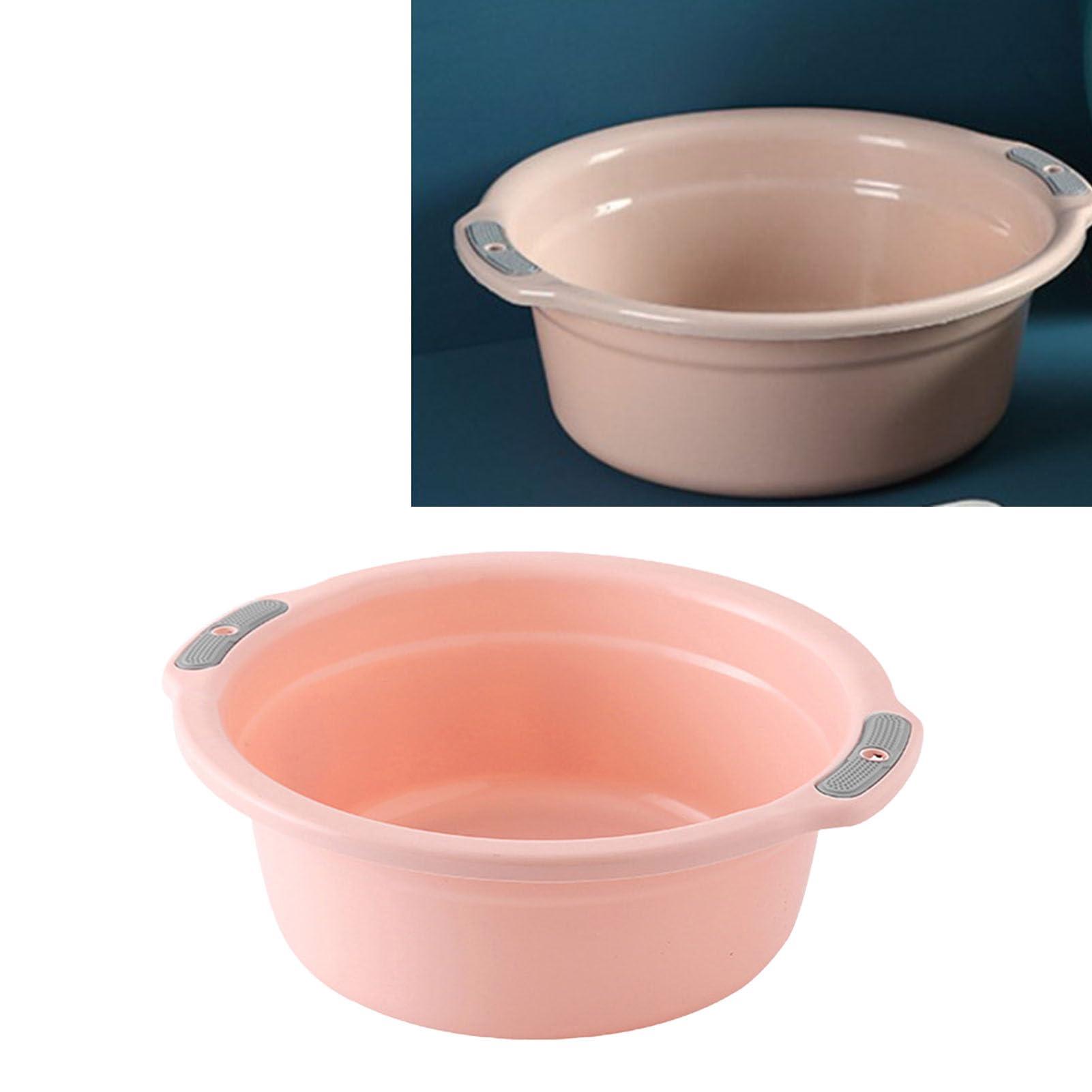 NOENNULL NOENNULL Home Round Plastic Wash Basin (Large, 13.97\" Diameter), NOENNULL63rhibac04-13