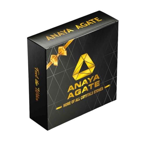 ANAYA AGATE Worry Stones Picture Jasper Crystal Thumb Worry Stone for Anguish, Stress Relaxing and Soothing Balance Stones for Meditation, Stress Relief Healing Stones and Crystals for Men and Women