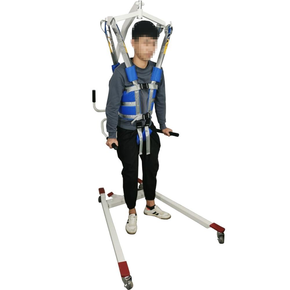 meizhen Generic Patient Lift Assist Elderly Senior Slings Aid Standing Walking Straps Harness Medical Transfer Belts Carrier Supports Full Body Get Up Sit to Stand Mobility Exercisers Free Blue