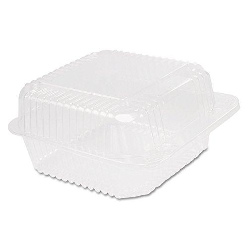 DART Dart Solo C26UT1 StayLock 7" x 6" x 2 1/8" Clear Hinged Plastic 7" Small Oblong Container - 125 / Pa