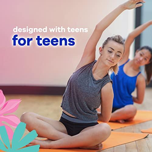 Always Always Radiant Teen Feminine Pads with FlexFoam, Size 1, Regular, with Wings, Unscented, 28 CT
