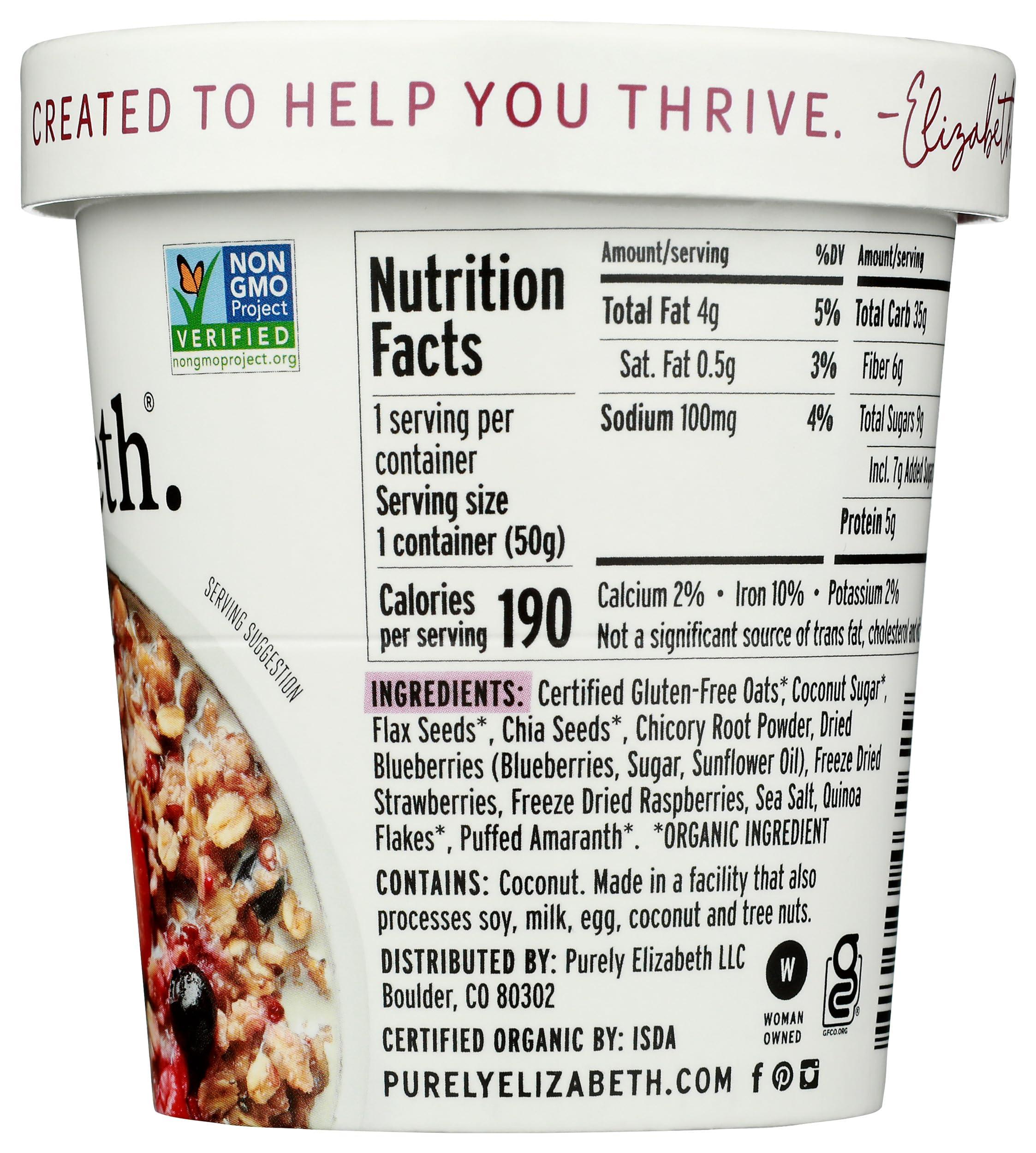 purely elizabeth Mixed Berry Superfood Oat Cup