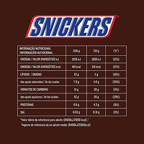 Snickers Snickers Bar with Caramel and Roasted Peanuts Chocolate Covered, 24 bars x50g (1200g)