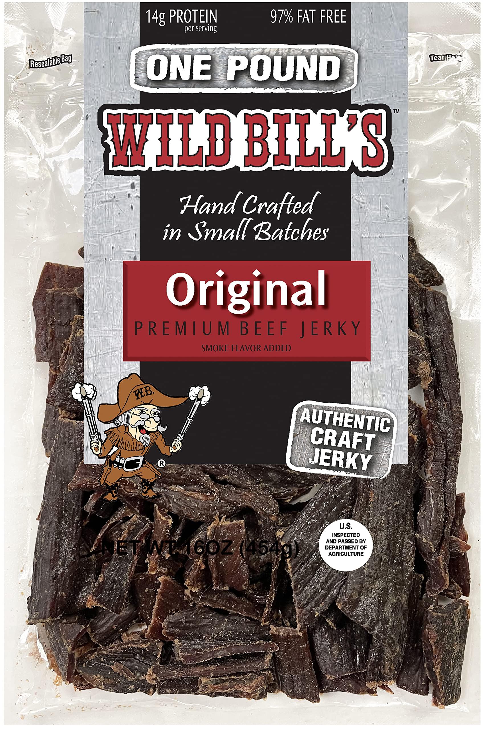 Wild Bill's Wild Bill’s Hickory Smoked Beef Jerky Pieces 16 Ounce Pack