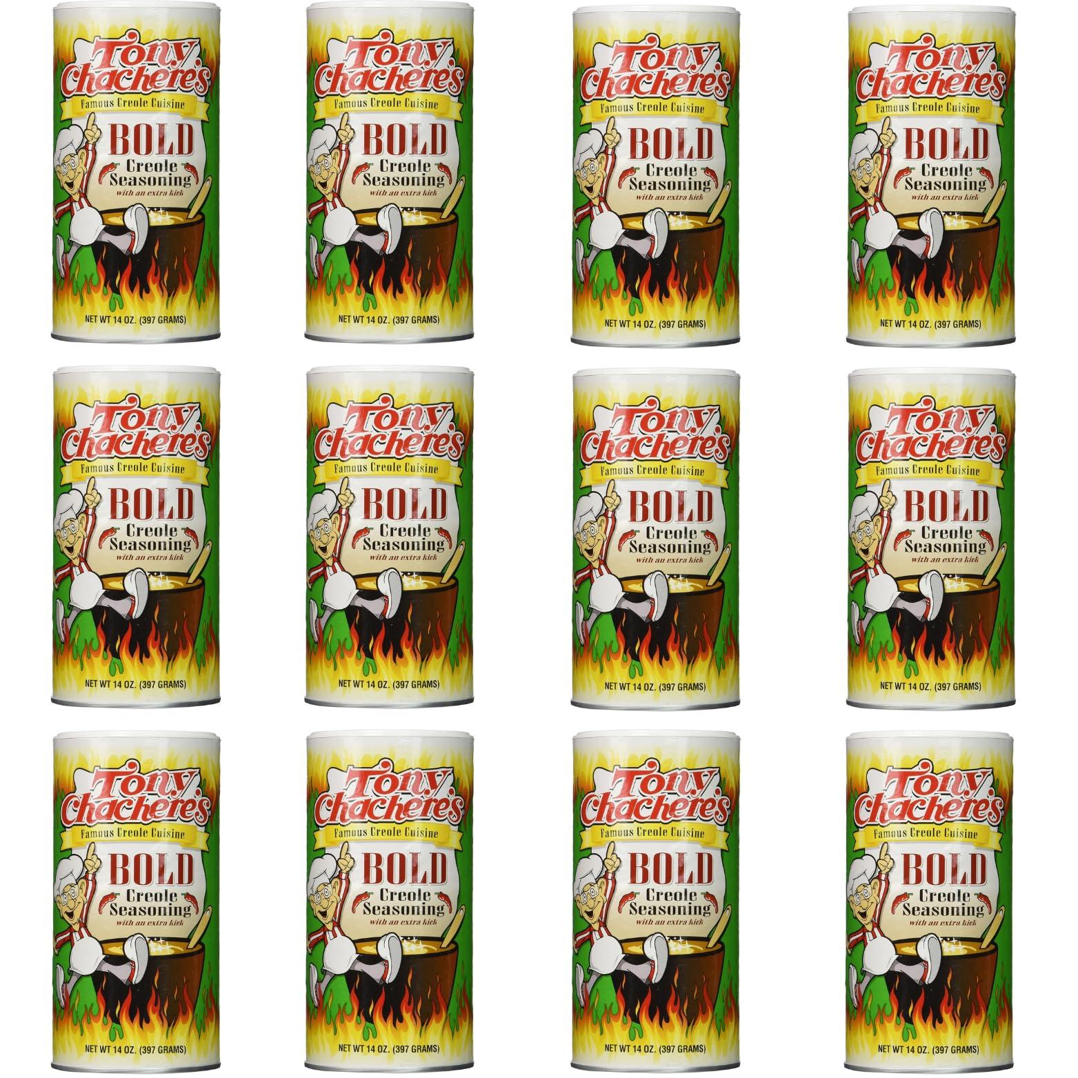 Tony Chachere's Tony Chachere Creole Seasoning, Bold, 14 Ounce (Pack of 12)