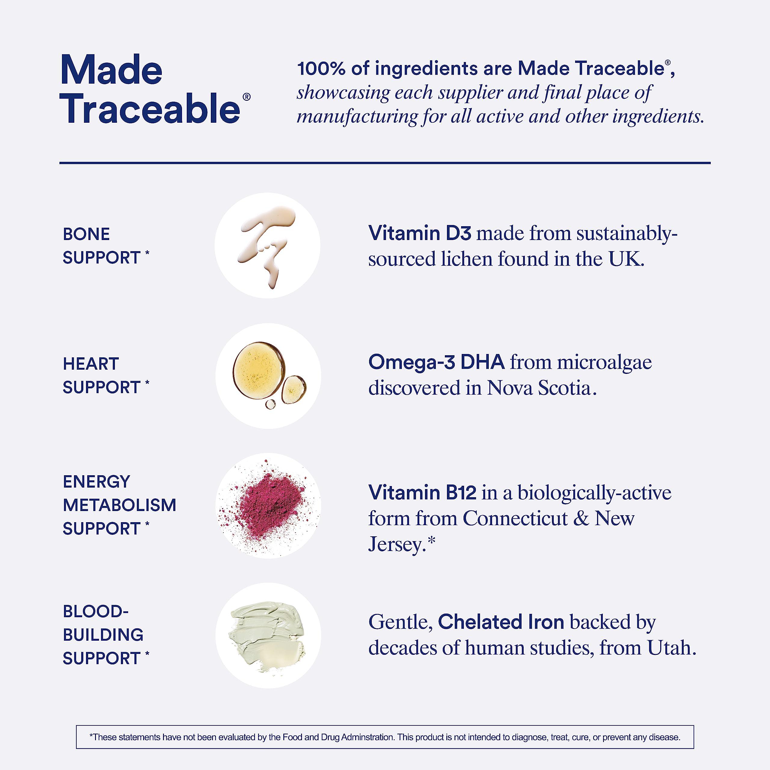 Ritual Ritual Multivitamin for Women & Men 18+ with Vegan Omega 3 DHA