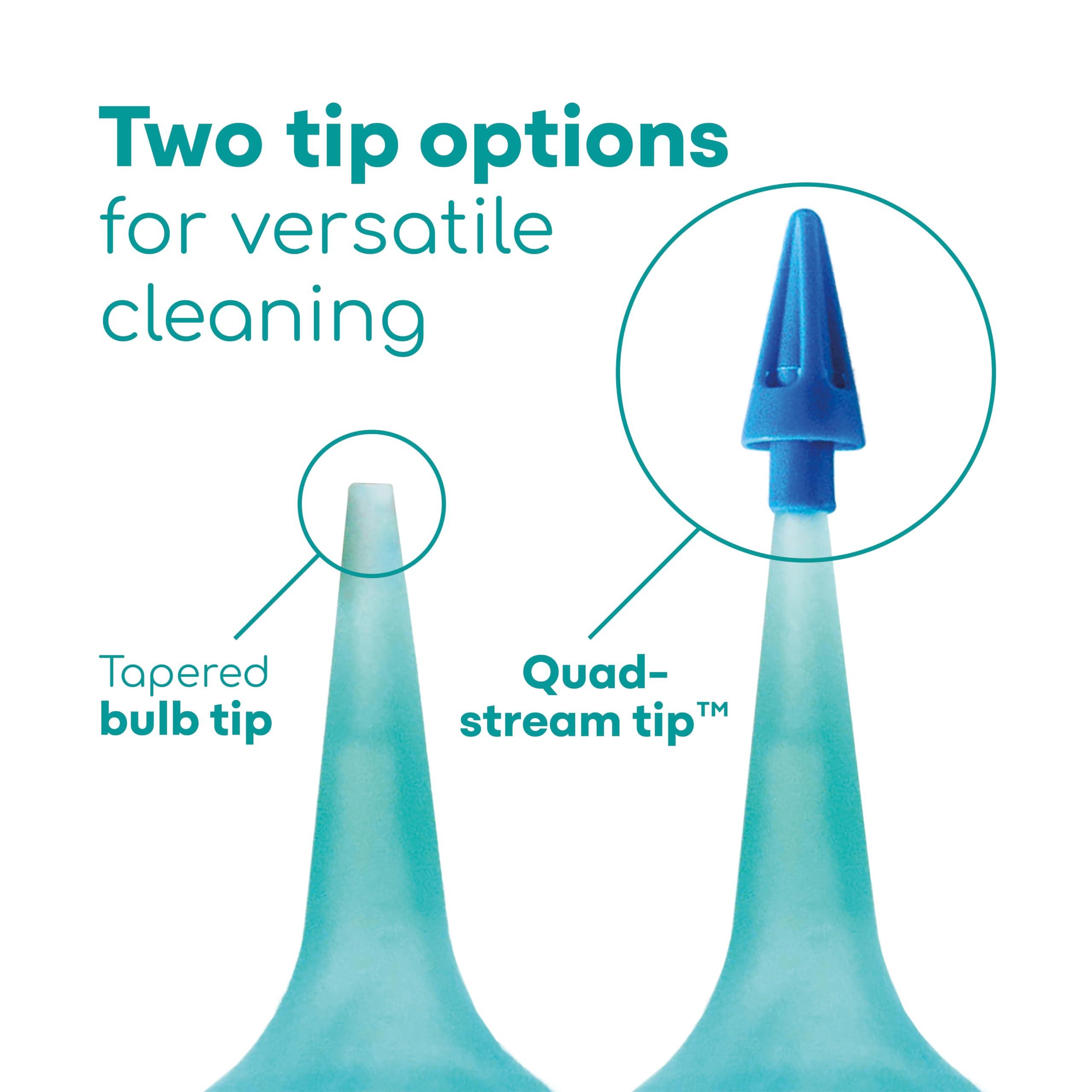 Medi Grade Medi Grade Ear Bulb Syringe - Effective Ear Wax Removal Tool with Add-on Quad-Stream Tip - Travel-Friendly Ear Cleaning Kit for Gentle Ear Cleaning - Ear Flusher for Ear Wax - 2.54 fl oz